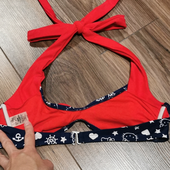Hello Kitty Sailor Halter Bikini Top, Small / Extra Small - Picture 4 of 4